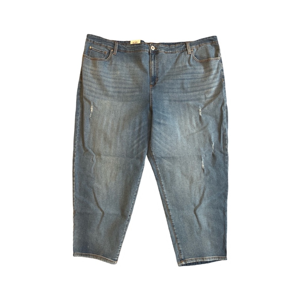 NWT INC Concepts Denim Plus Indigo Core Straight High Rise Size 28W